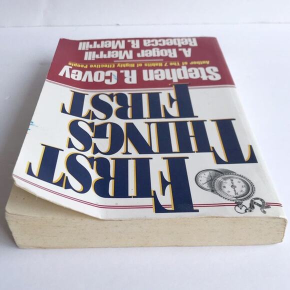 Stephen R. Covey First Things First Paperback Book Business Time Management - Picture 5 of 7